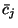 $\bar{c}_j$