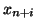 $x_{n+i}$