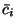 $\bar{c}_i$