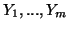 $Y_1,...,Y_m$