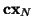 ${\bf cx}_N$