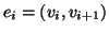 $e_i=(v_i,v_{i+1})$