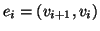$e_i=(v_{i+1},v_i)$
