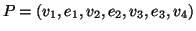 $P=(v_1,e_1,v_2,e_2,v_3,e_3,v_4)$