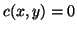 $c(x,y)=0$