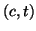 $(c,t)$