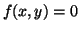 $f(x,y)=0$
