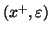 $(x^+,\varepsilon )$