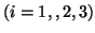 $(i=1,,2,3)$