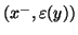 $(x^-,\varepsilon(y))$