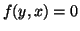 $f(y,x)=0$