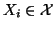 $X_i \in {\cal X}$