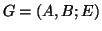 $G=(A,B;E)$